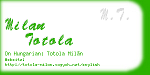 milan totola business card